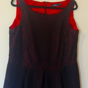 Black and Red Dress
